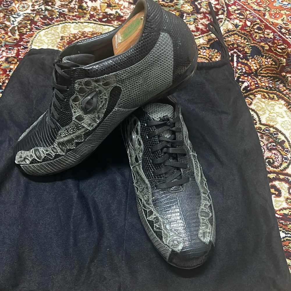 Men’s Belvedere sneakers, size 12, 100% Alligator